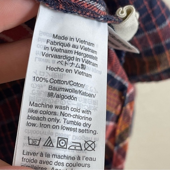 Madewell Classic Plaid Long Sleeve Button Front Shirt Size XXS Women - Picture 9 of 9